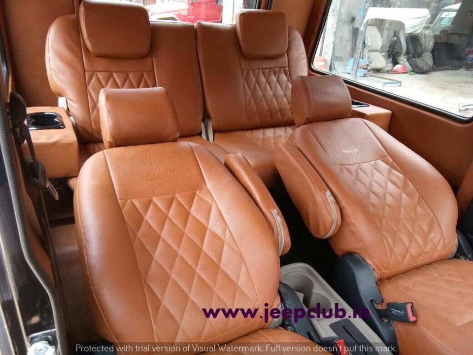 Mahindra Thar customised interior