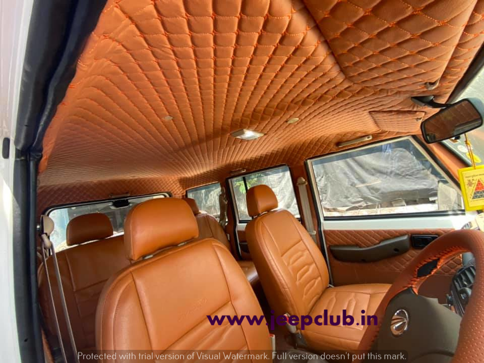 Mahindra Thar customised interior